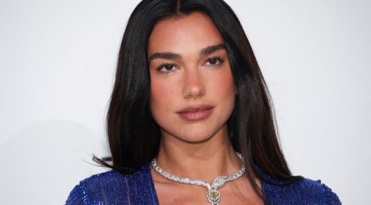 Dua Lipa arrives for the Elton John AIDS Foundation Academy Awards Viewing Party, in West Hollywood