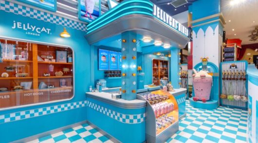 Jellycat Diner pop-up interior.