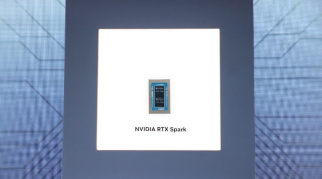 Nvidia RTX Spark chip display.