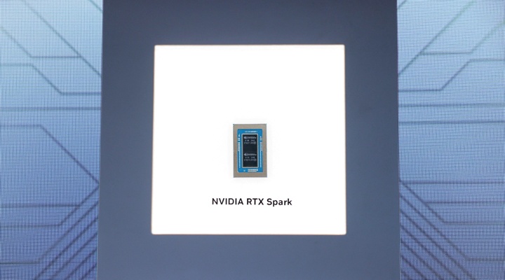 Nvidia RTX Spark chip display.
