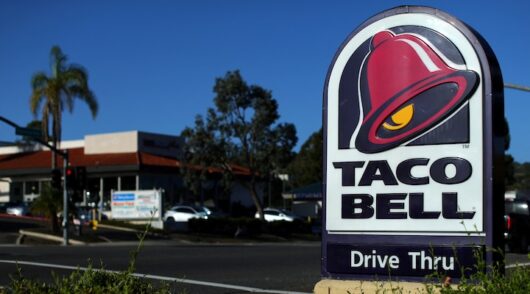 A Yum! Brands Inc Taco Bell is shown in Encinitas, California