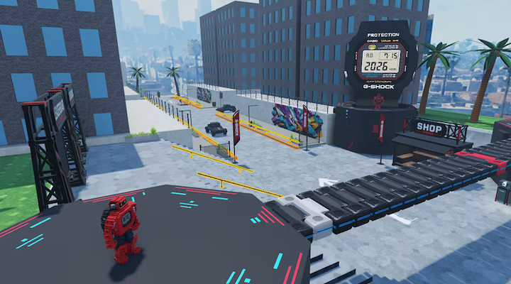 Casio’s ‘Challenge the Skate Obby: G-Shock’ on Roblox.