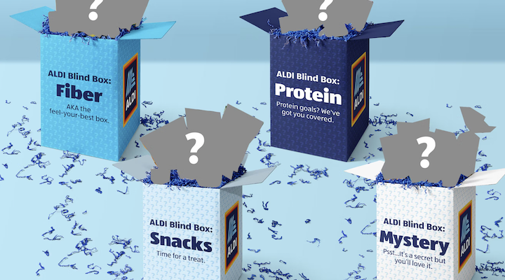 A computer-generated image of Aldi’s blind box releases.