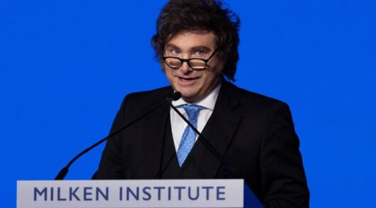 Javier Milei at Milken Institute.