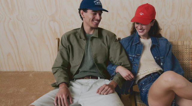 a couple in Levi's clothes