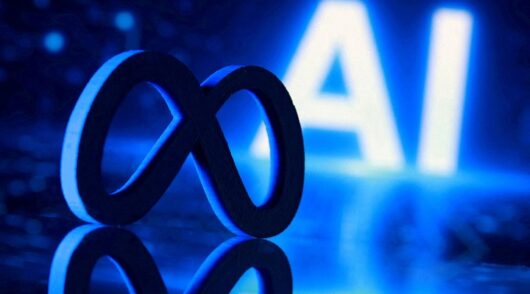 Meta AI logo.