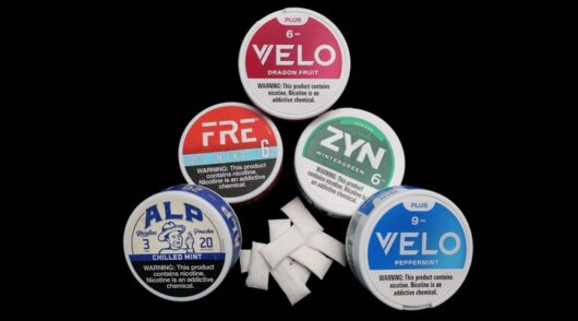Assorted nicotine pouch products.