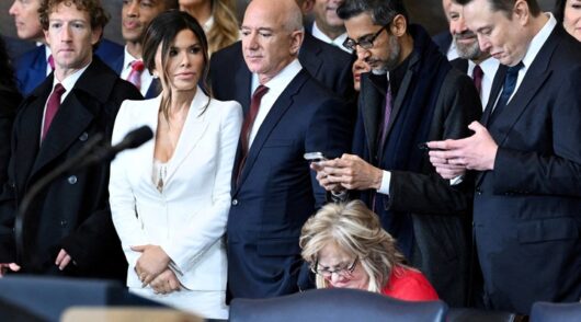 Tech leaders at Trump inauguration.