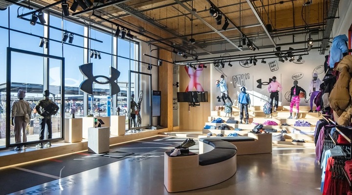 inside Under Armour store