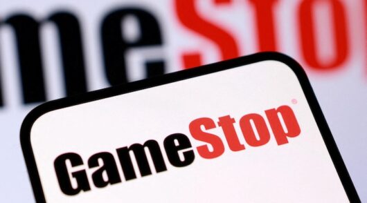 GameStop logo is seen in this illustration taken