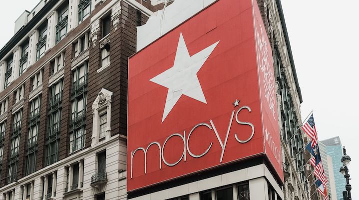 An exterior shot of the Macy’s Herald Square flagship location.