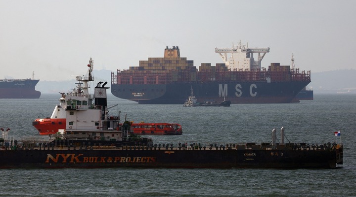 Cargo ships carry fuel oil.
