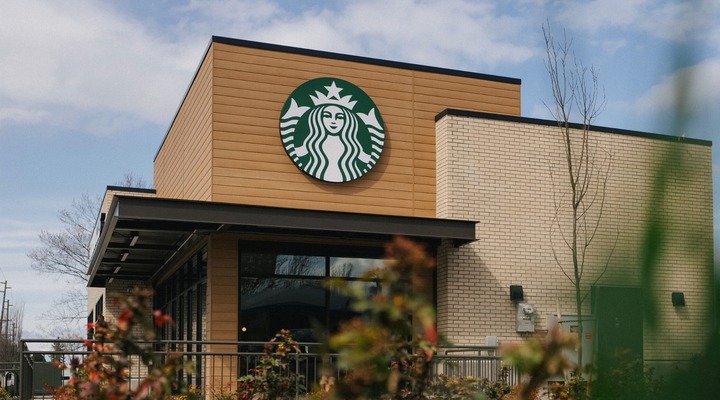 Exterior of a Starbucks store
