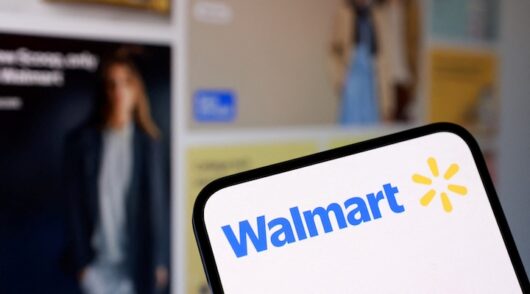 A Walmart logo appears in this illustration taken