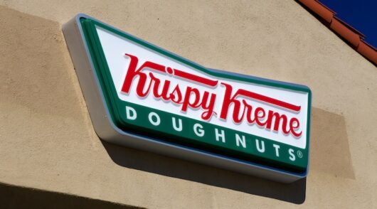 Krispy Kreme Doughnuts exterior and logo.