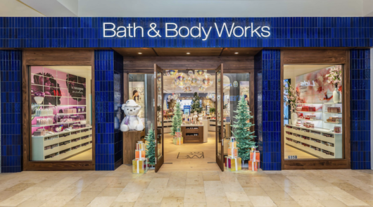 An exterior shot of Bath & Body Works new ‘Feel Good’ concept store in North Carolina.