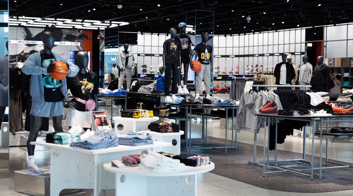 Nike store interior.